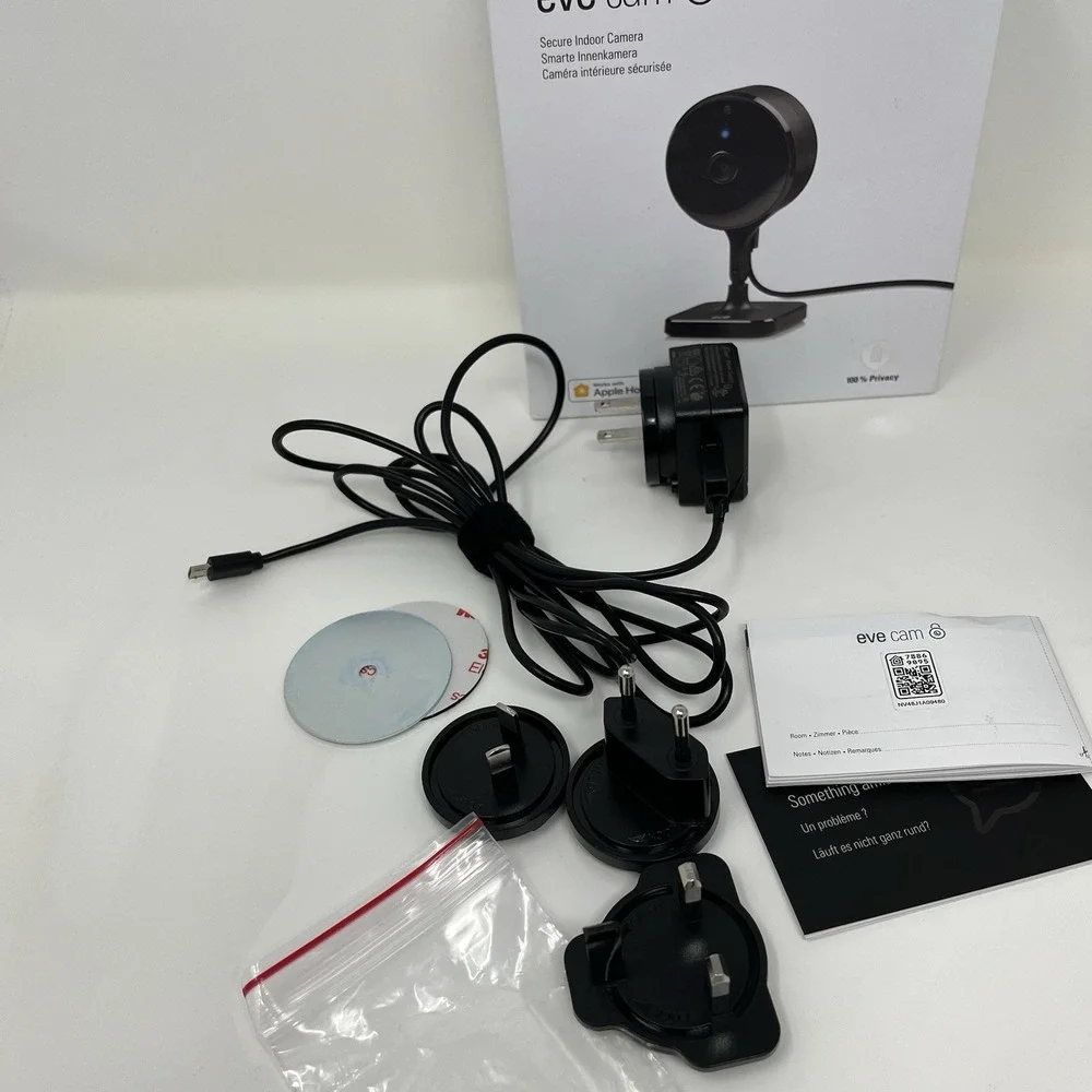 Eve Cam 501E Secure Indoor Camera Apple HomeKit Smart WiFi Camera Tested Working